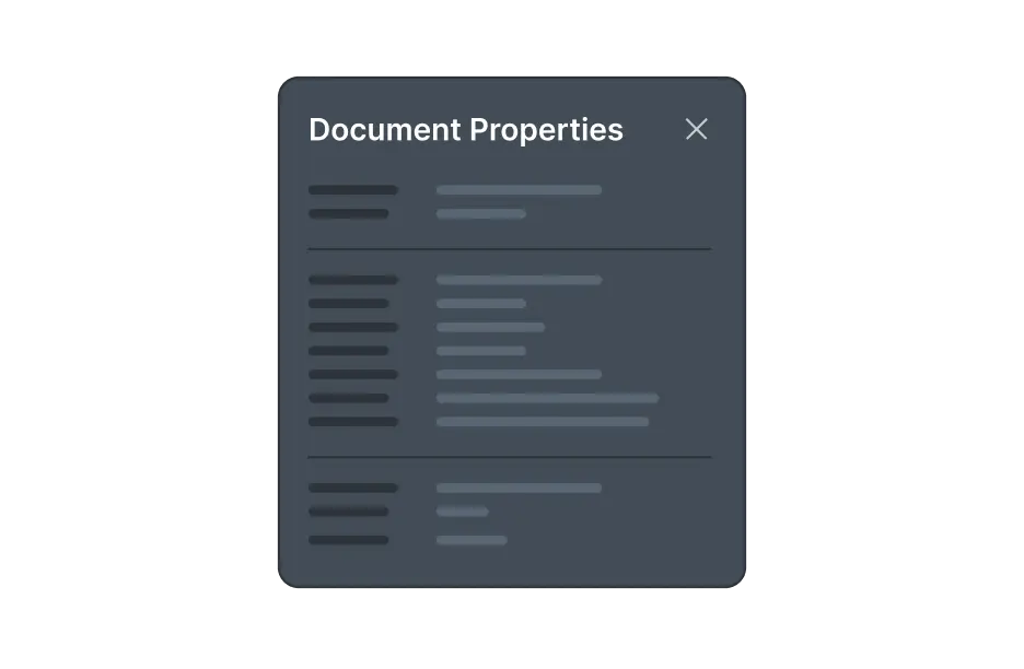 Document properties feature of React PDF