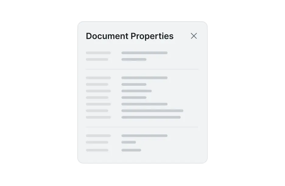 Document properties feature of React PDF
