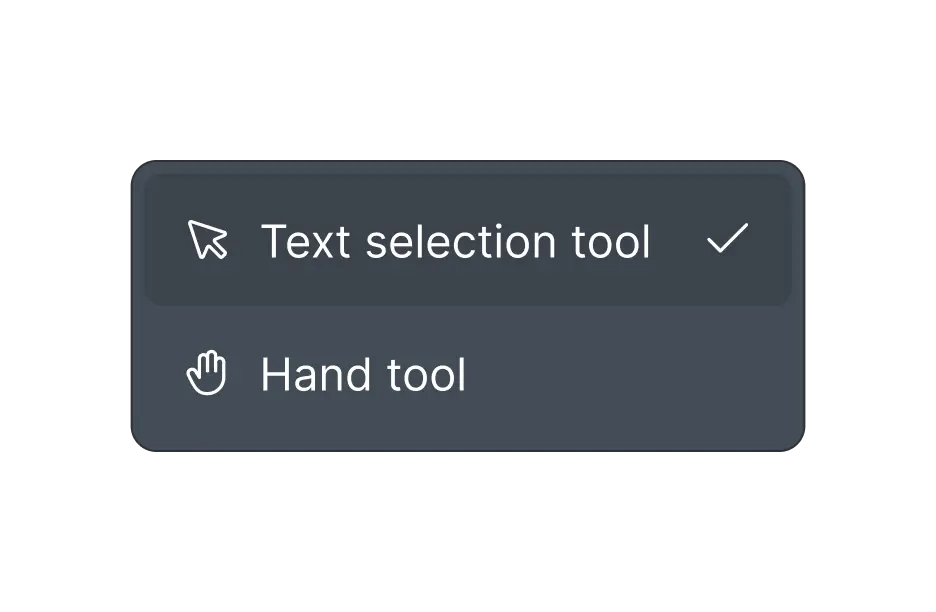 Text selection mode feature of React PDF