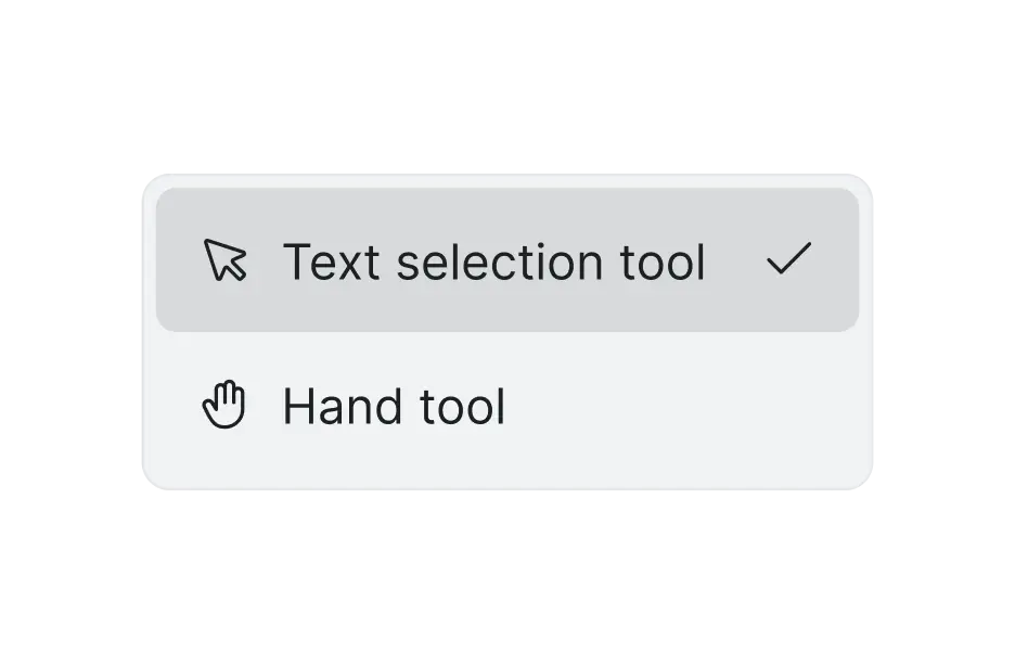 Text selection mode feature of React PDF